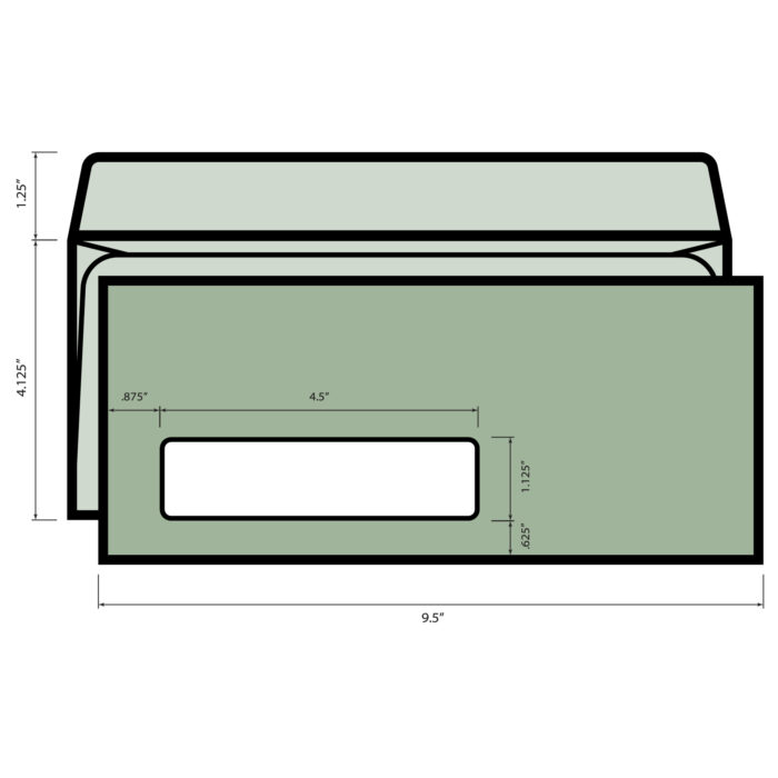 #10 Allegheny Inkjet - 24# Straight Flap - FF