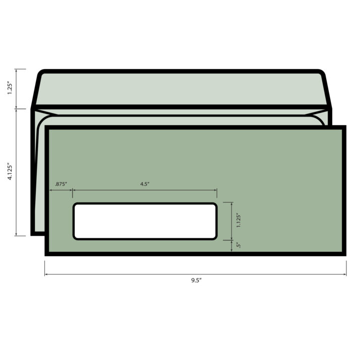 #10 Allegheny Inkjet - 24# Straight Flap - SLW